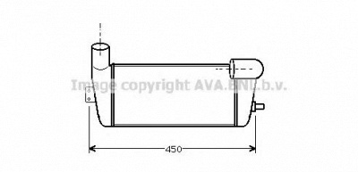 AVA QUALITY COOLING au4124 -  Интеркулер